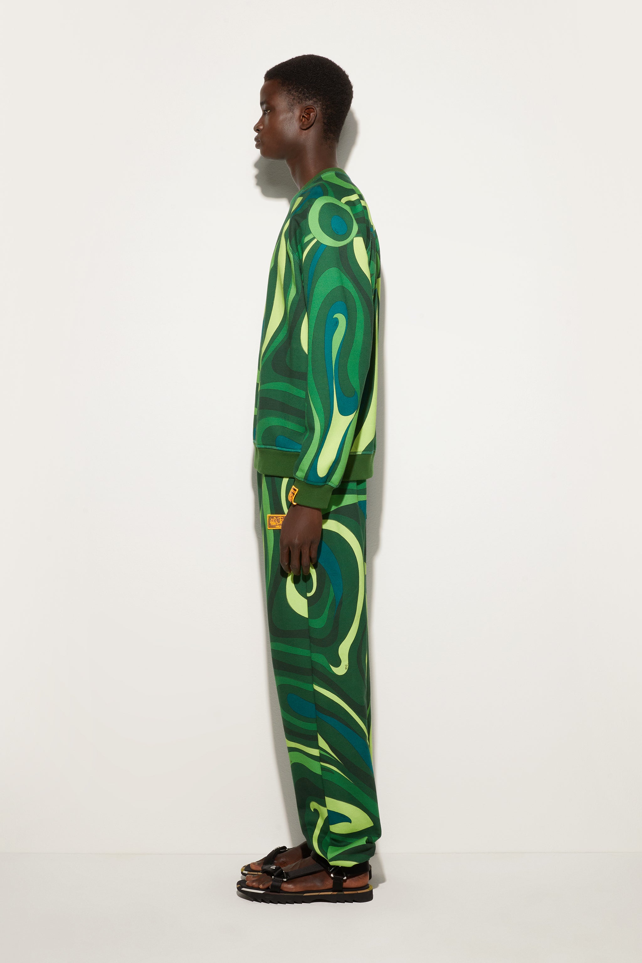 Pucci Marmo Print Fleece Sweatshirt