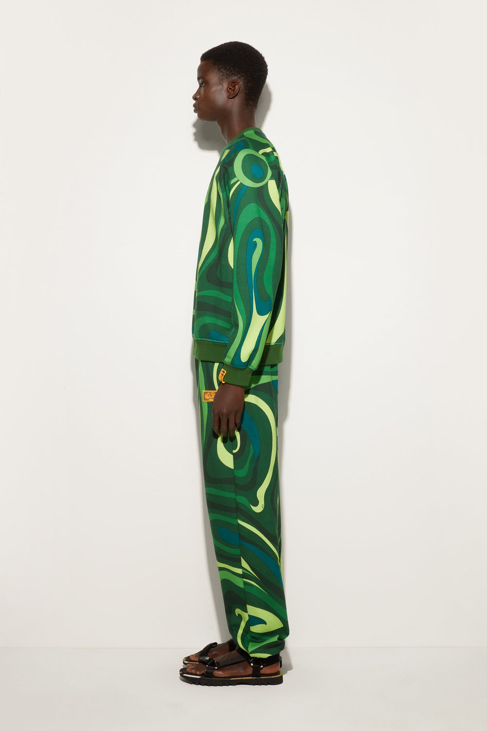 Pucci Marmo Print Fleece Sweatshirt