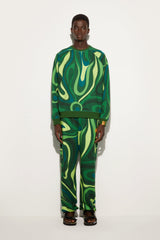 Pucci Marmo Print Fleece Sweatshirt