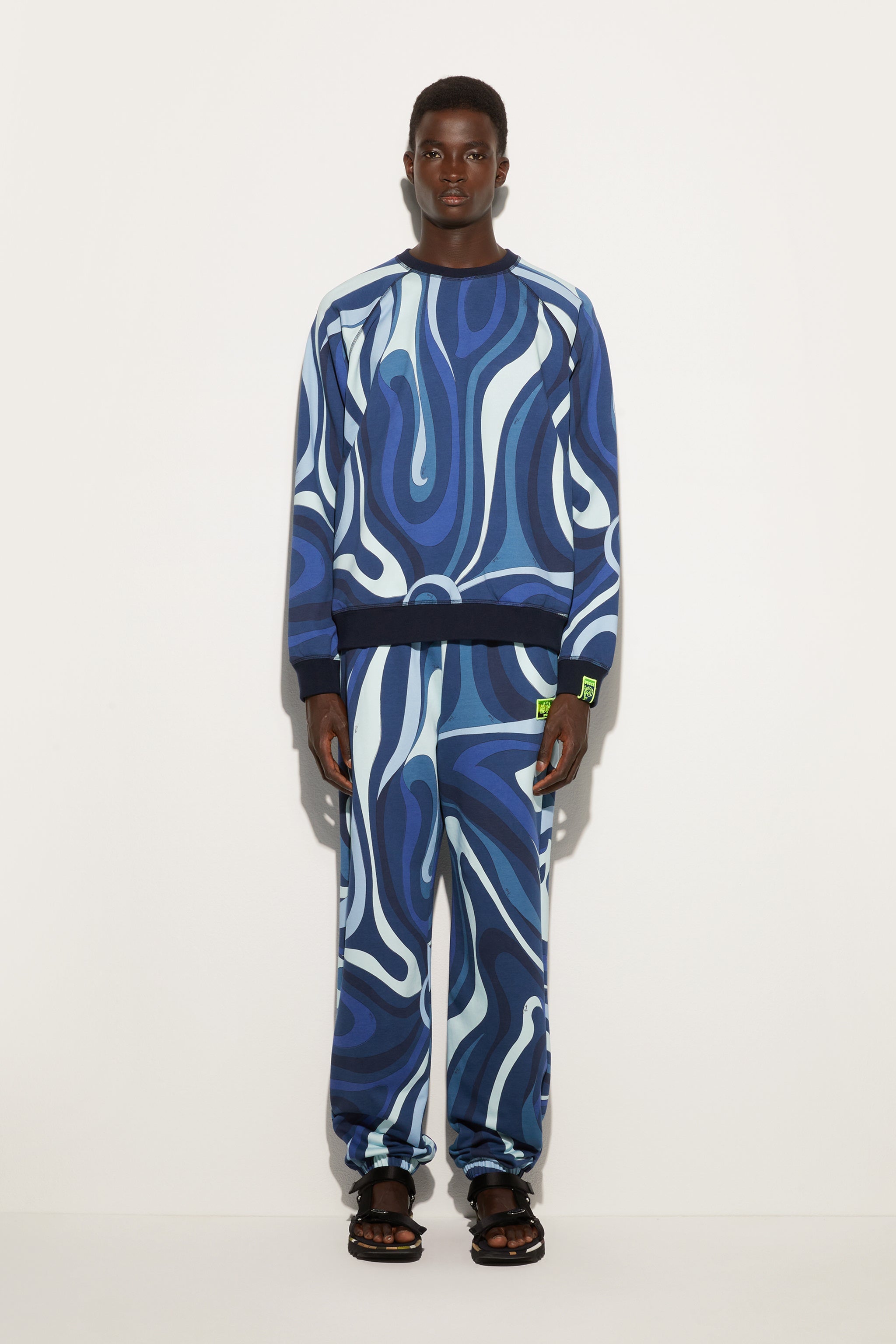 Pucci Marmo Print Fleece Sweatshirt