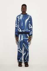 Pucci Marmo Print Fleece Sweatshirt