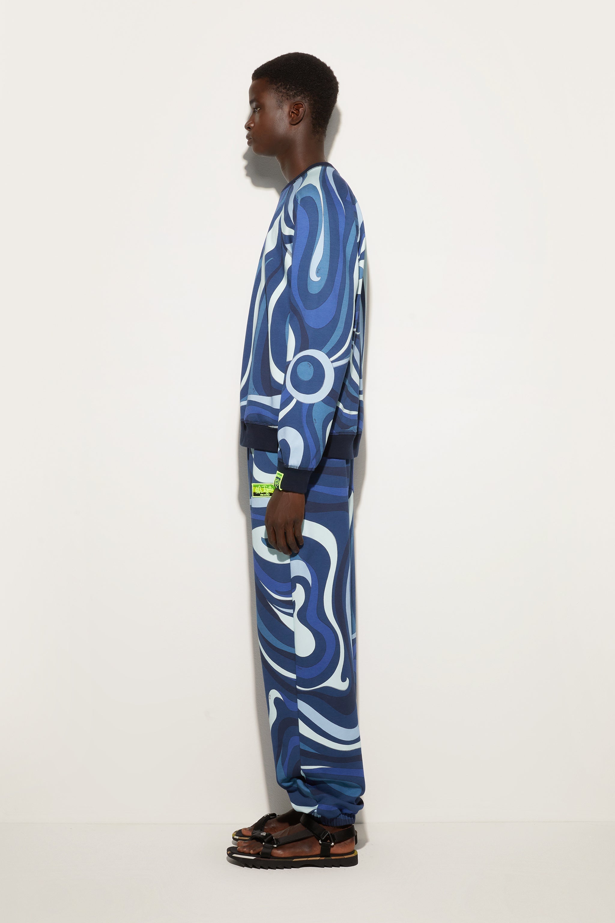 Pucci Marmo Print Fleece Sweatshirt