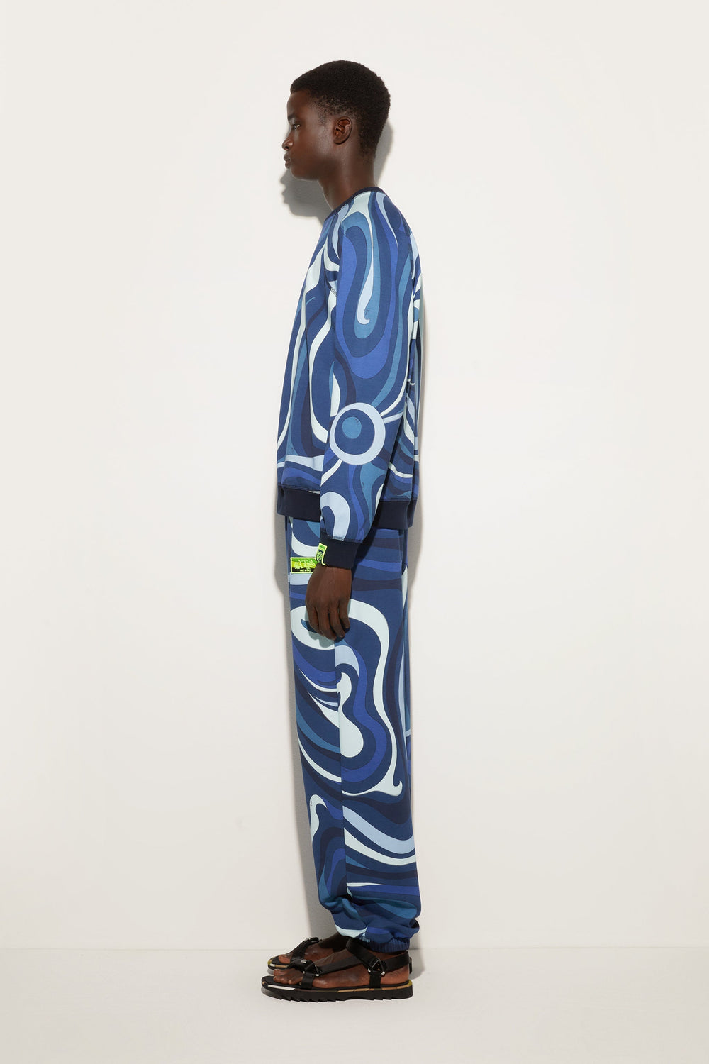 Pucci Marmo Print Fleece Sweatshirt
