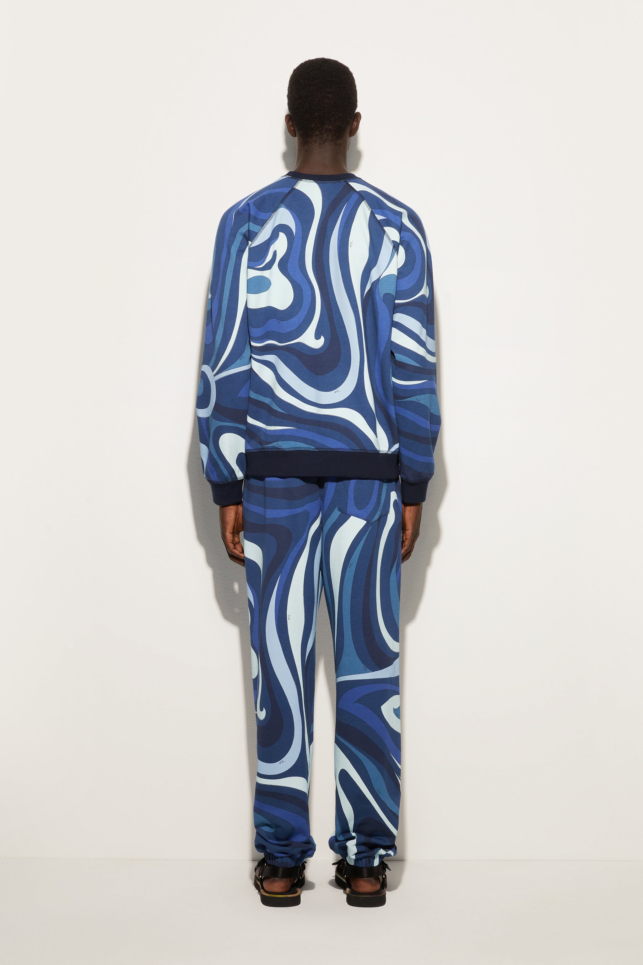Pucci Marmo Print Fleece Sweatshirt