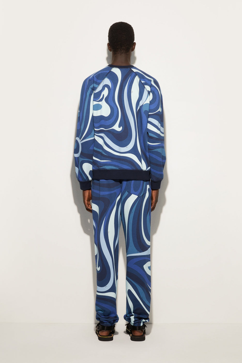 Pucci Marmo Print Fleece Sweatshirt