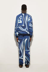 Pucci Marmo Print Fleece Sweatshirt