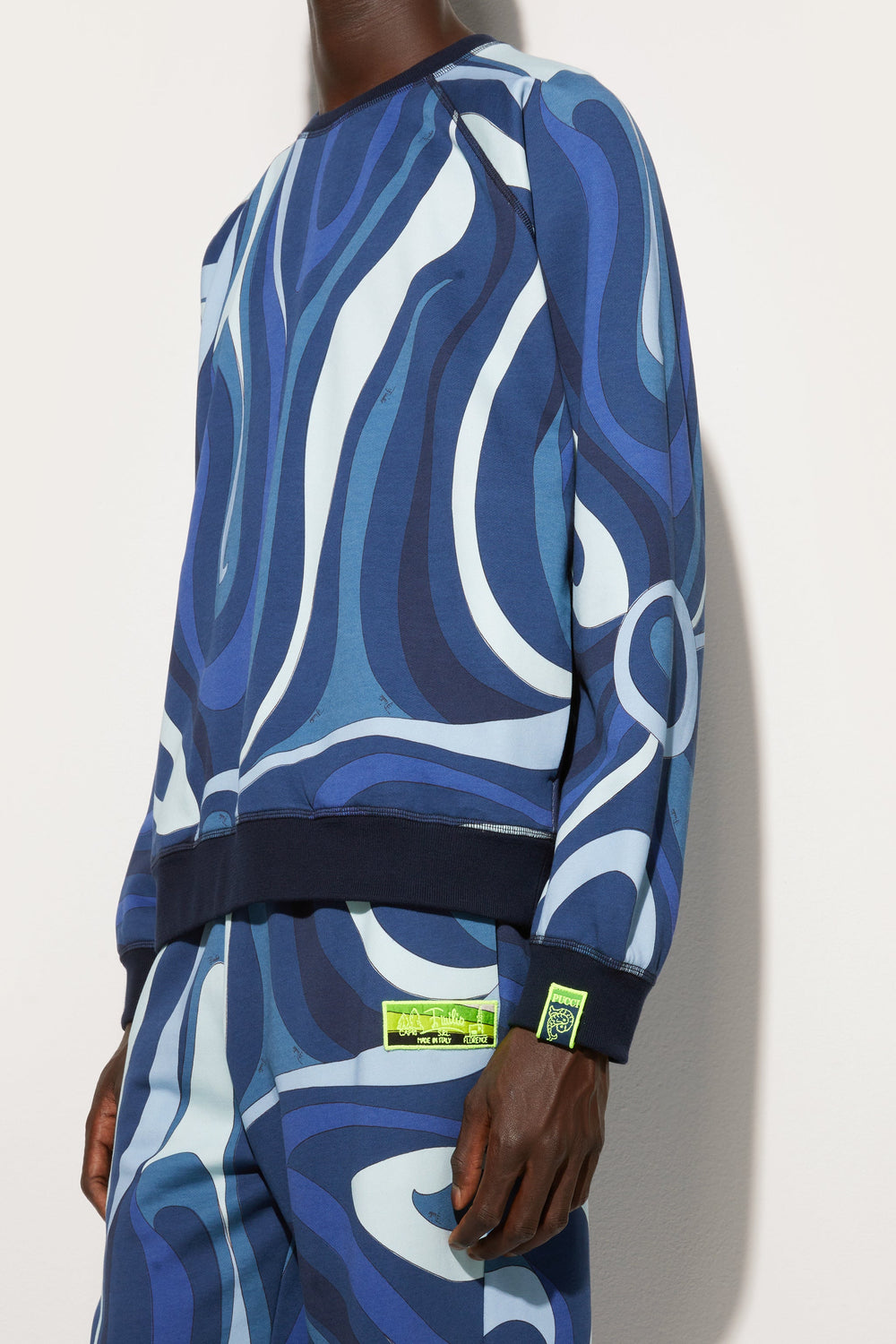 Pucci Marmo Print Fleece Sweatshirt