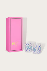 Pucci Set 2 Glass Tumblers