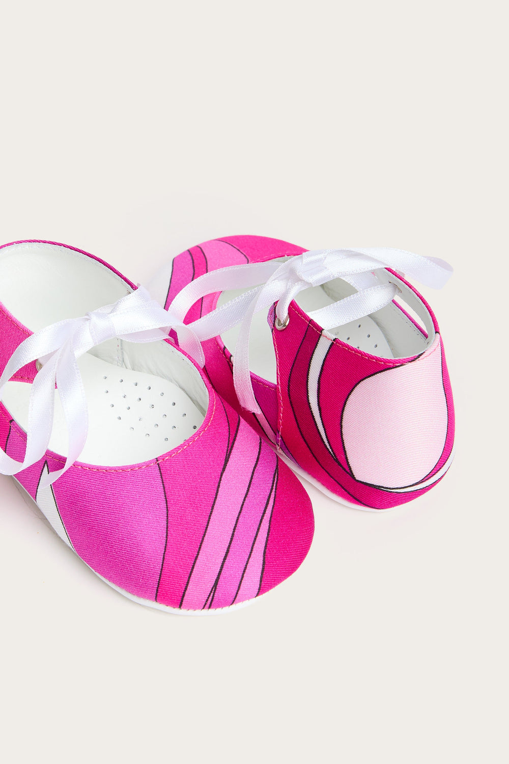 Pucci Onde Print Newborn Ballerina Flats