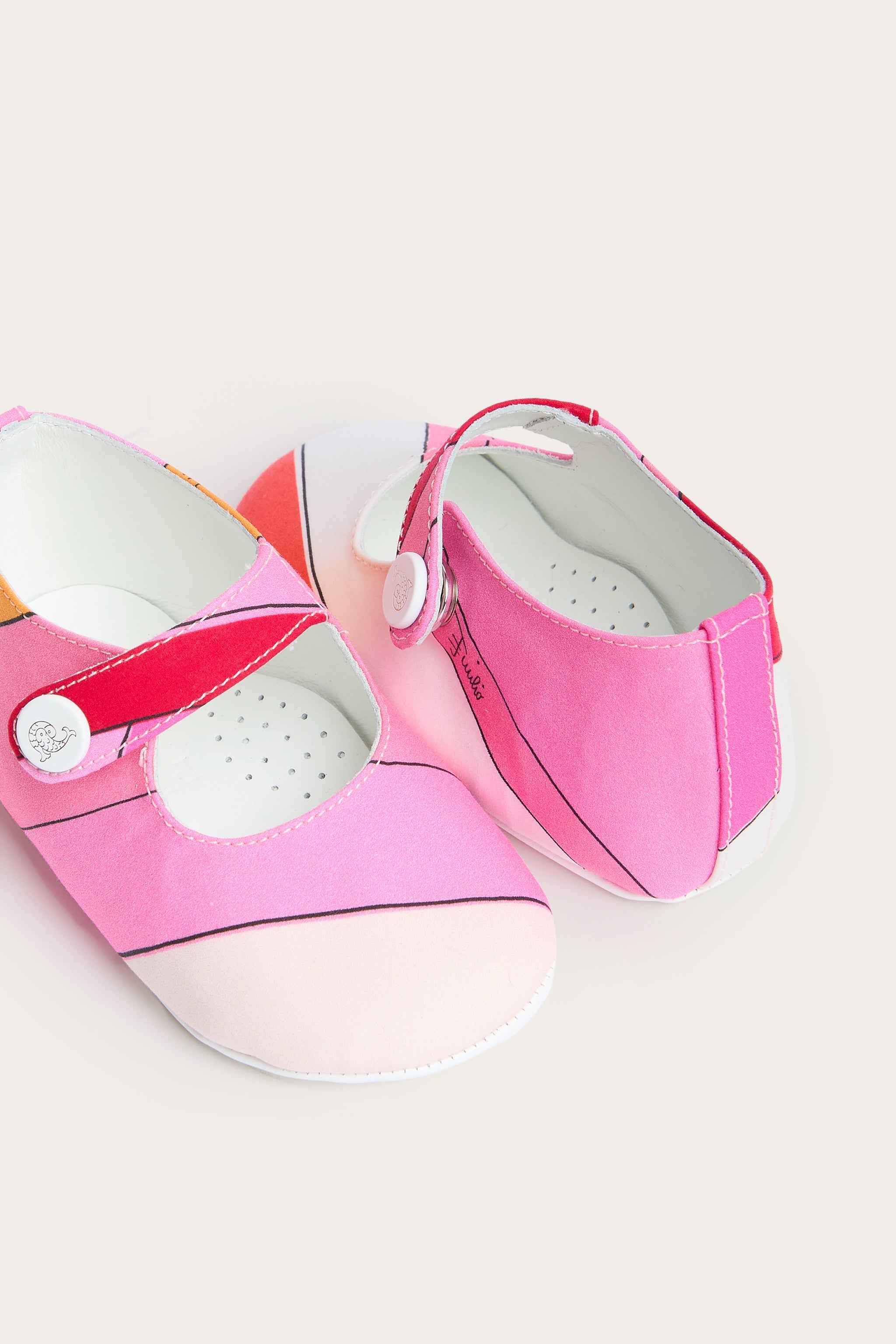 Pucci Iride Print Newborn Ballerina Flats
