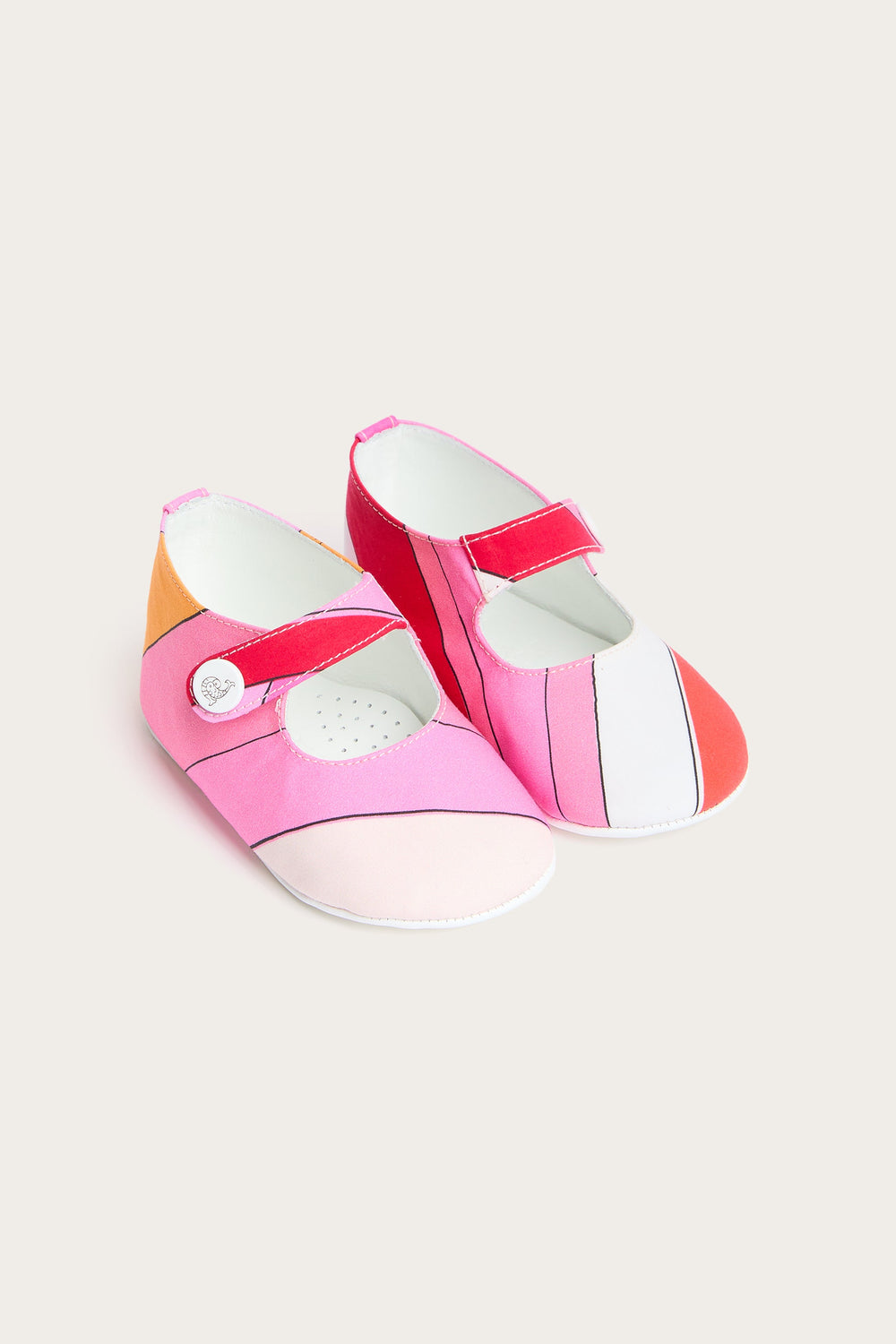 Pucci Iride Print Newborn Ballerina Flats