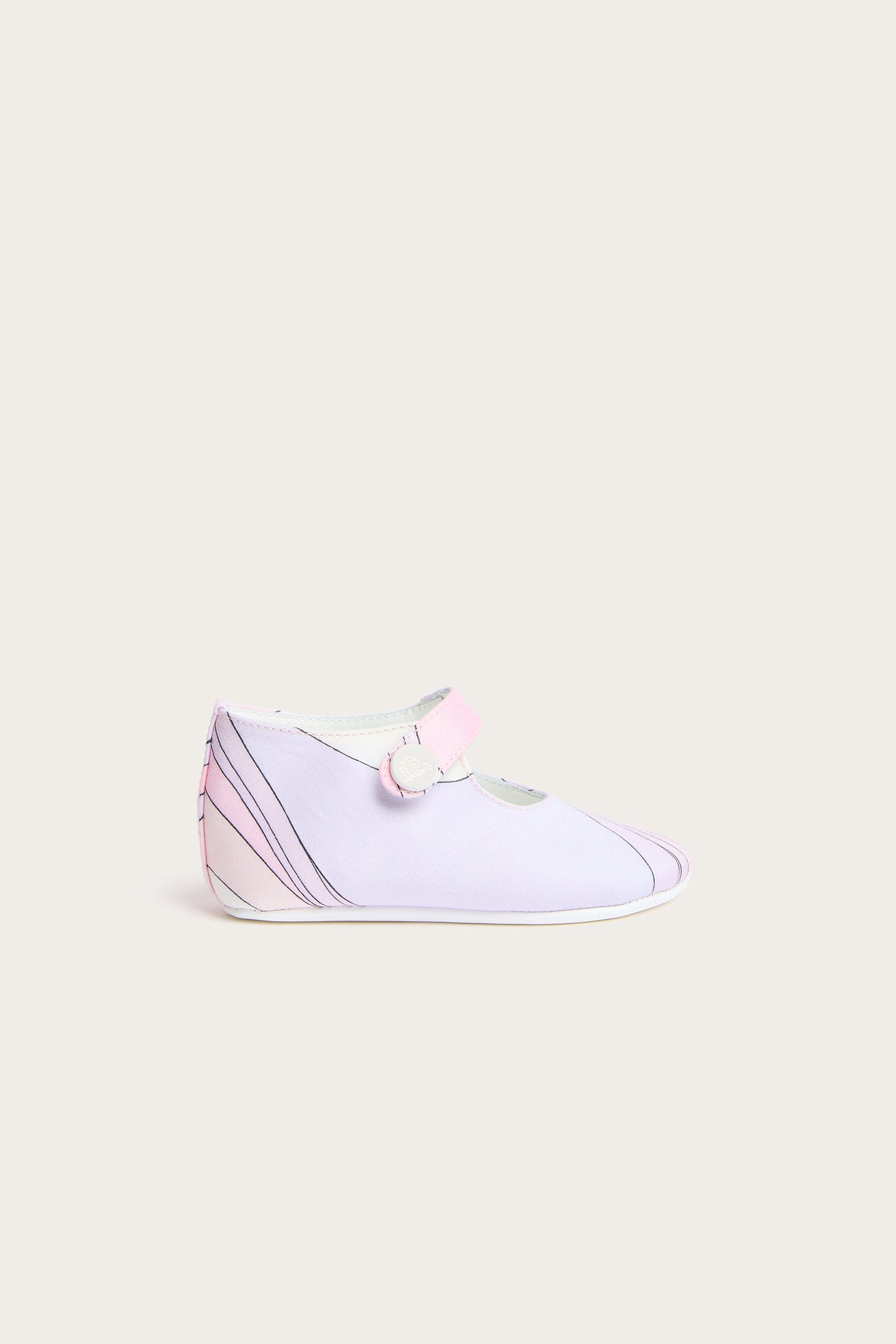 Pucci Onde Print Newborn Ballerina Flats