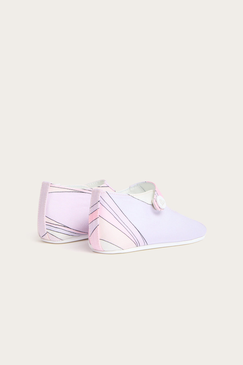 Pucci Onde Print Newborn Ballerina Flats