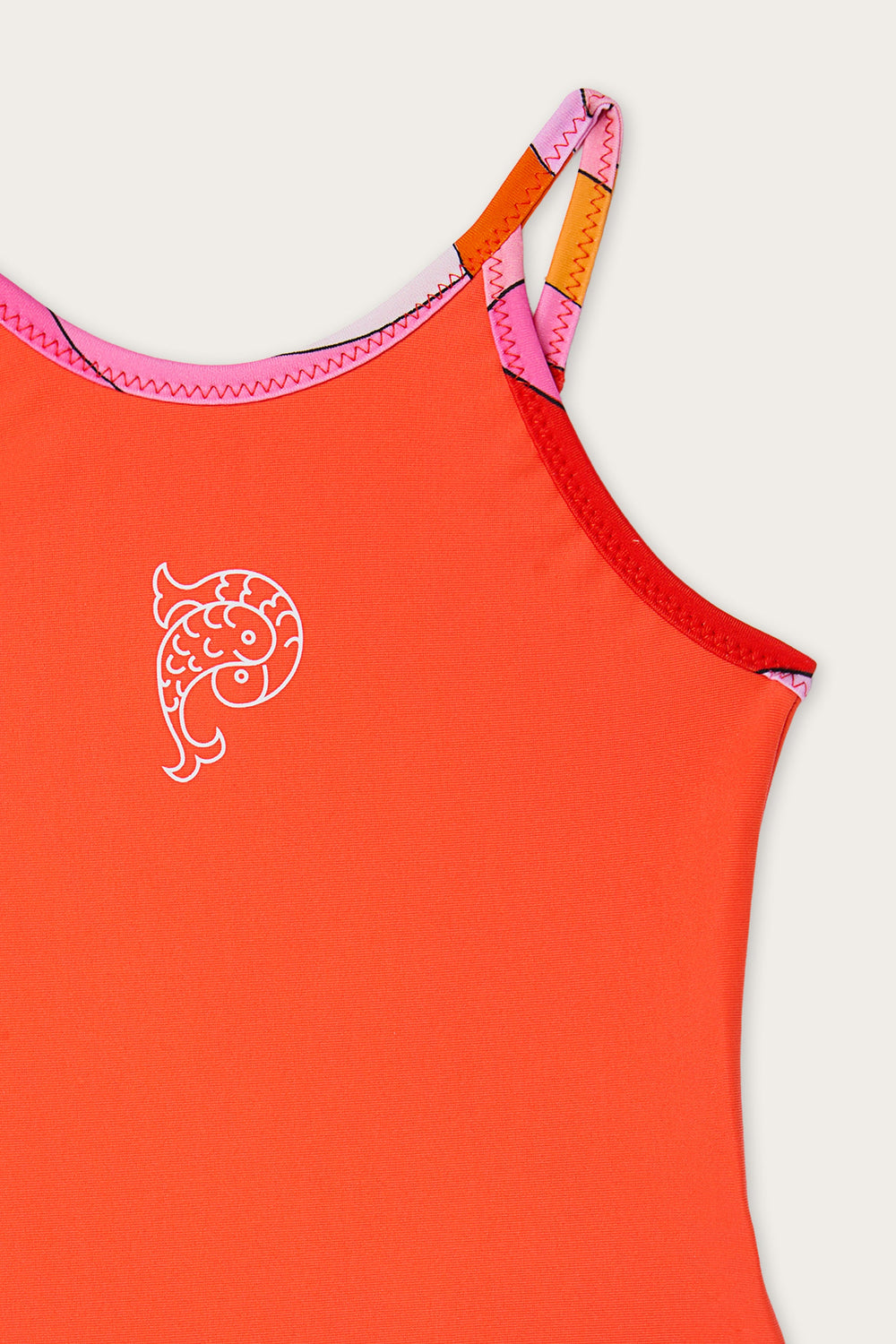 Pucci One-Piece Swimsuit with Fish Logo