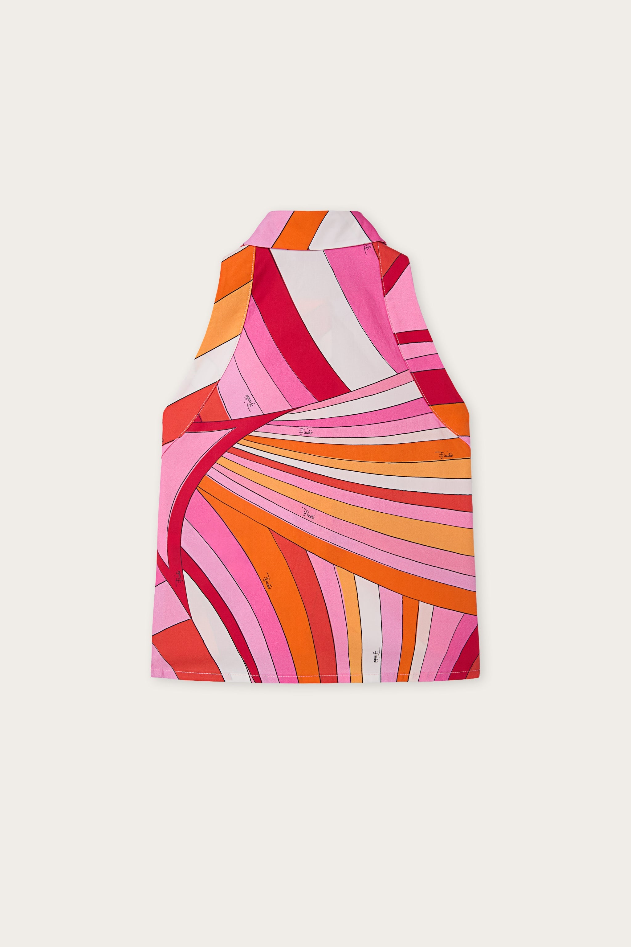 Pucci Iride Print Sleeveless Shirt