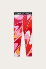 Pucci Onde Print Leggings with Waistband