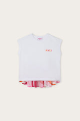 Pucci Sleeveless T-Shirt with Printed Hem