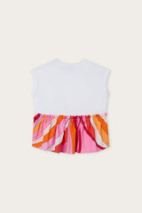 Pucci Sleeveless T-Shirt with Printed Hem