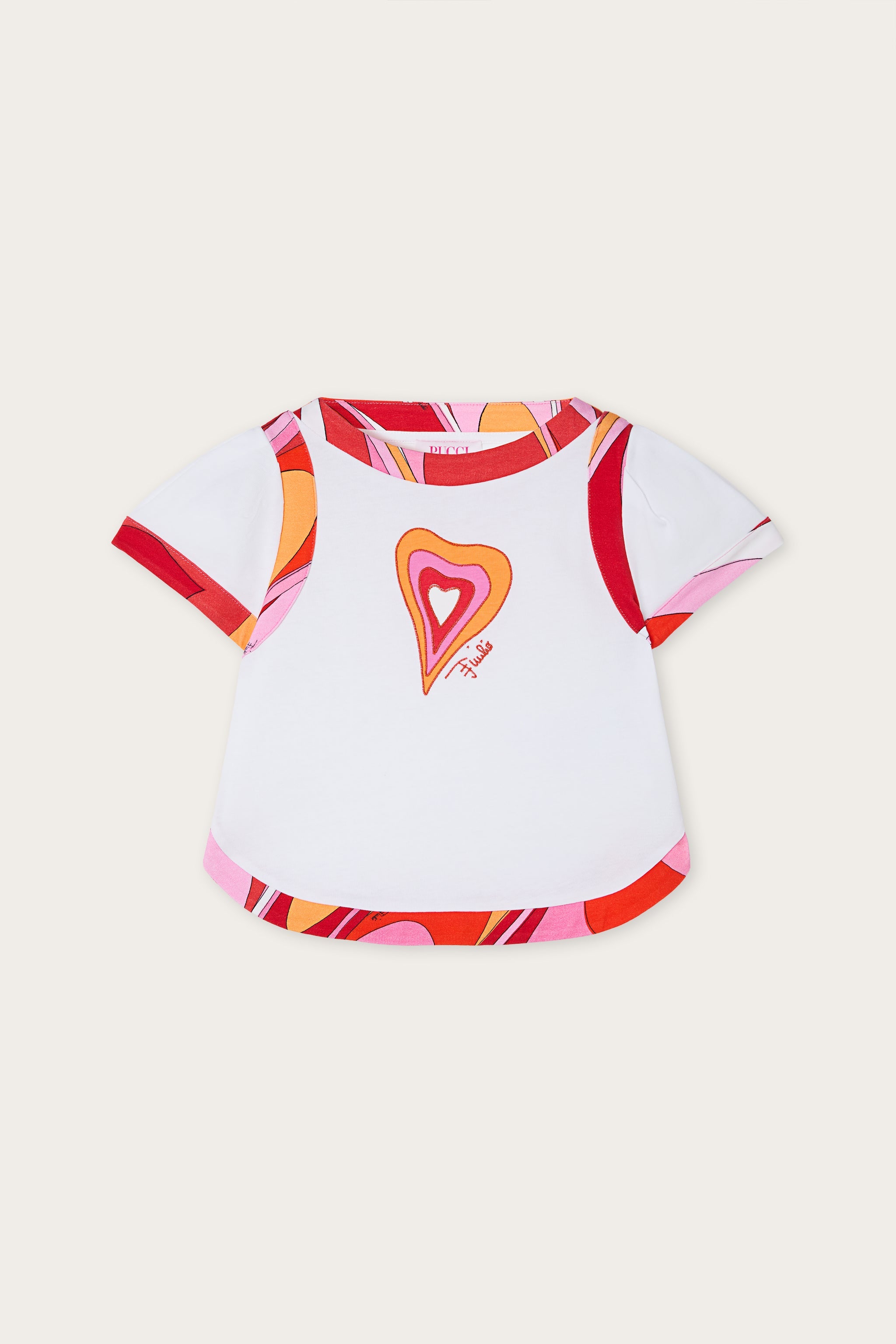 Pucci T-shirt with Printed Trim