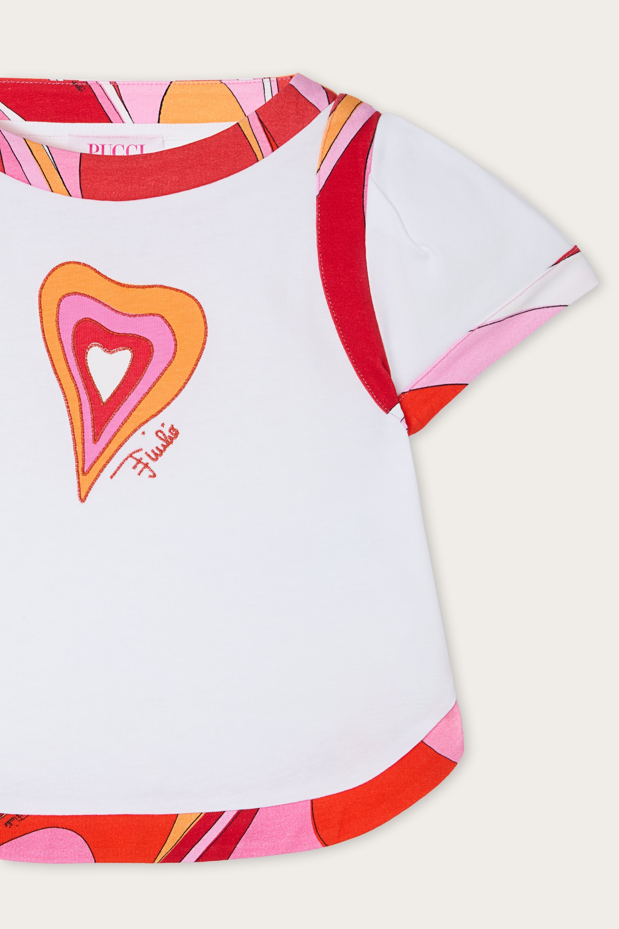 Pucci T-shirt with Printed Trim