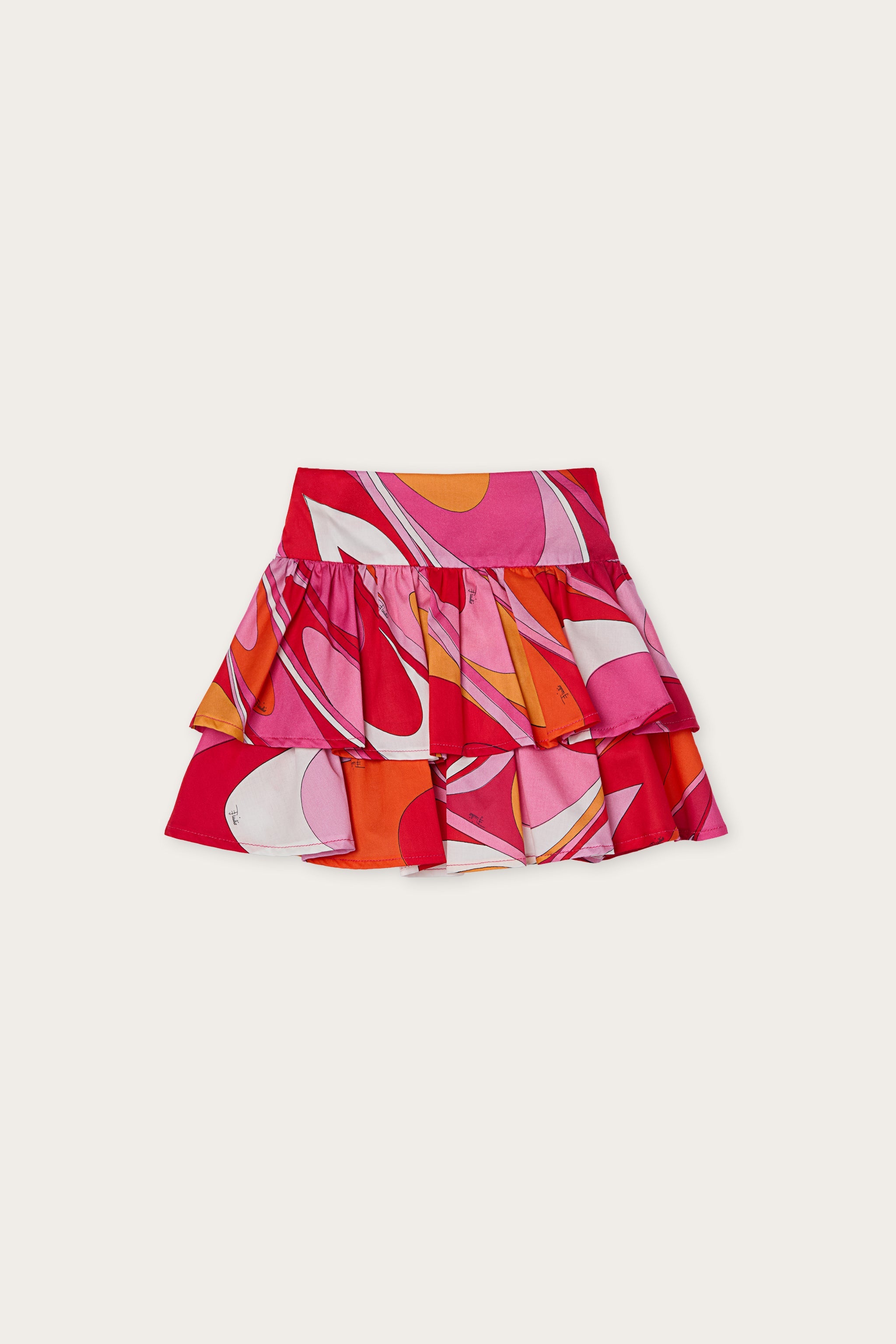 Pucci Onde Print Satin Skirt