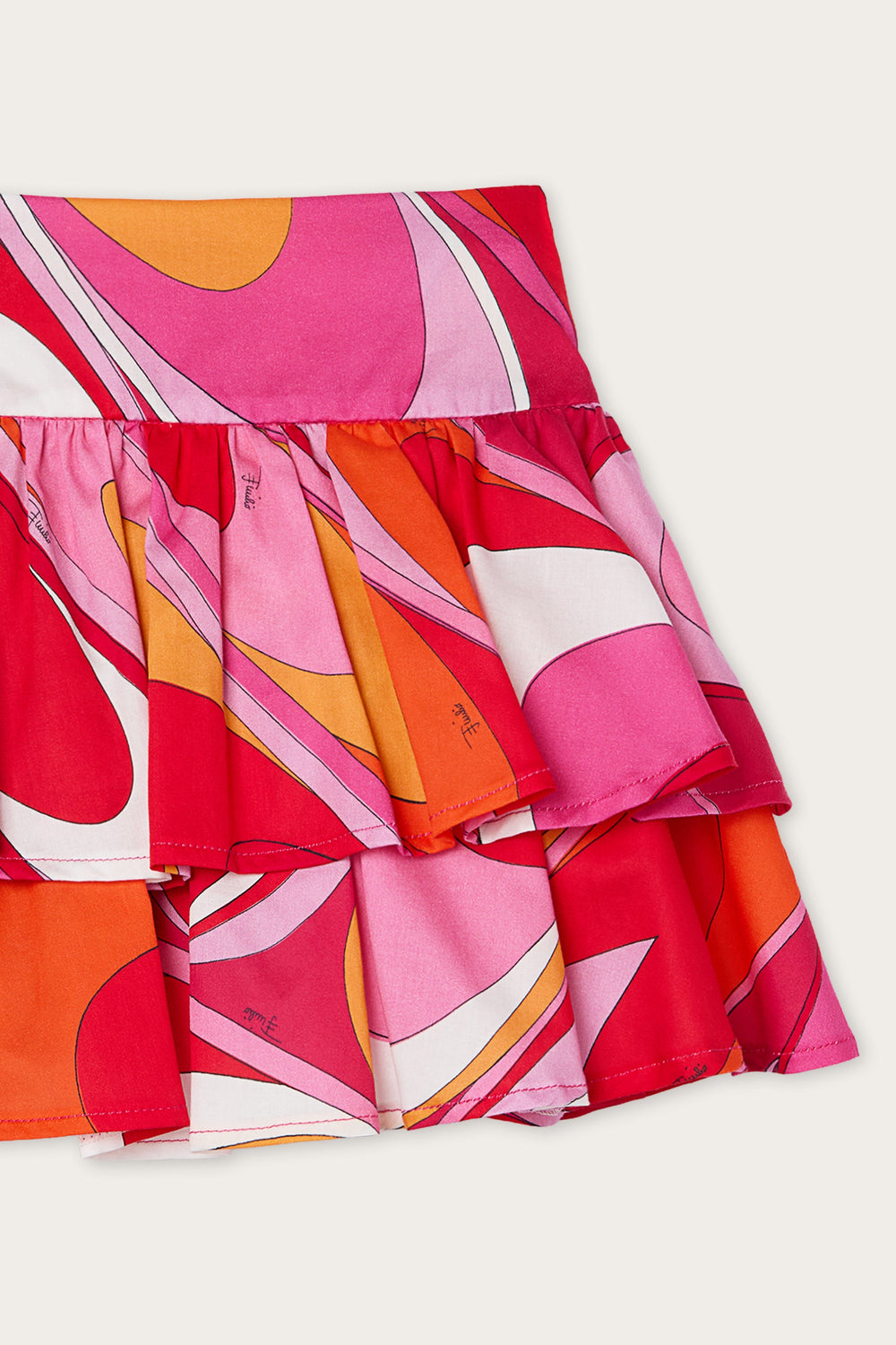 Pucci Onde Print Satin Skirt