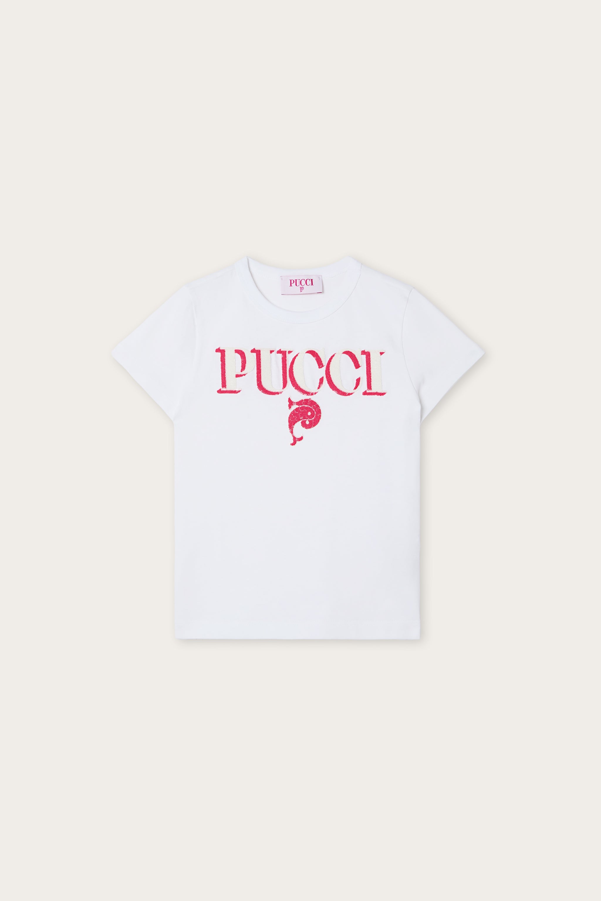 Pucci Sequin-Embellished Logo T-Shirt