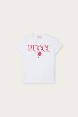 Pucci Sequin-Embellished Logo T-Shirt