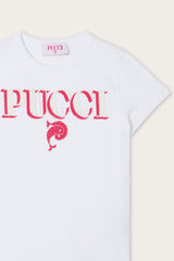 Pucci Sequin-Embellished Logo T-Shirt