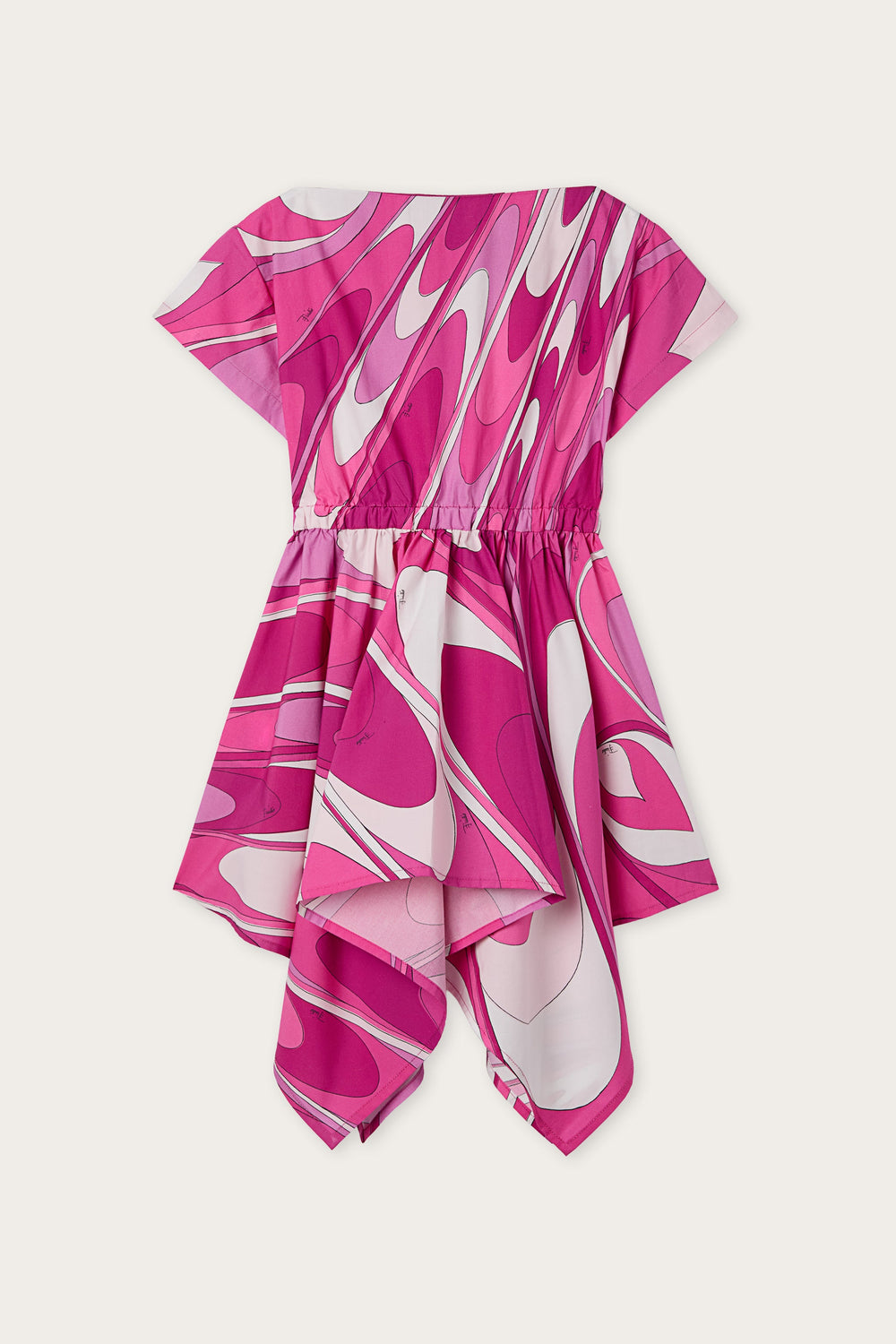 Pucci Onde Print Dress with Asymmetrical Skirt