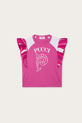 Pucci T-shirt with Printed Sleeves
