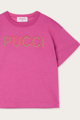 Pucci T-shirt with Decorated Logo