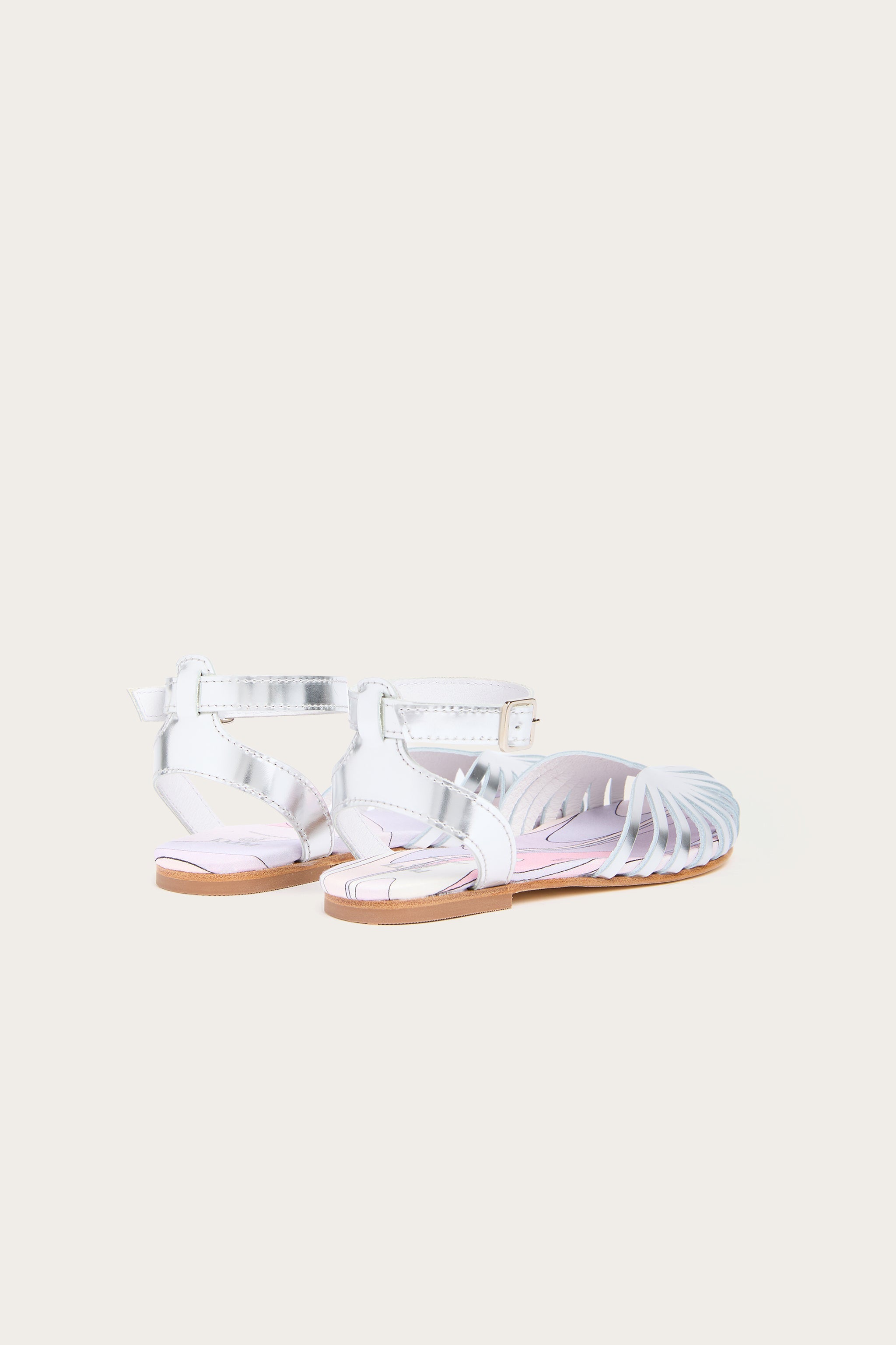 Pucci Leather Ballerina Sandals