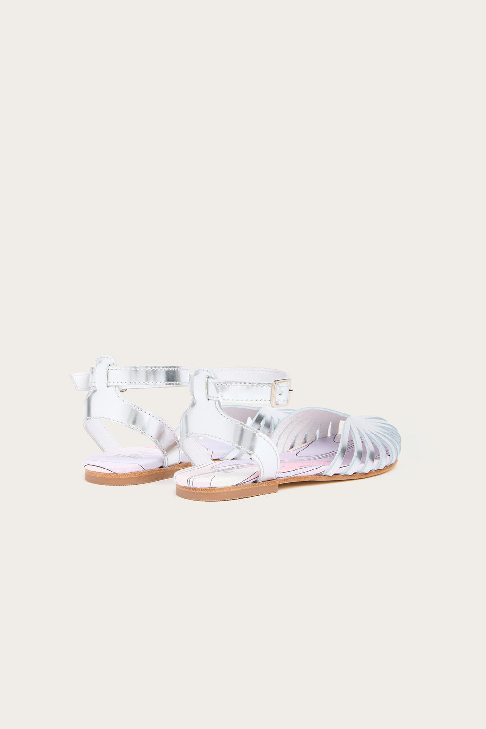 Pucci Leather Ballerina Sandals