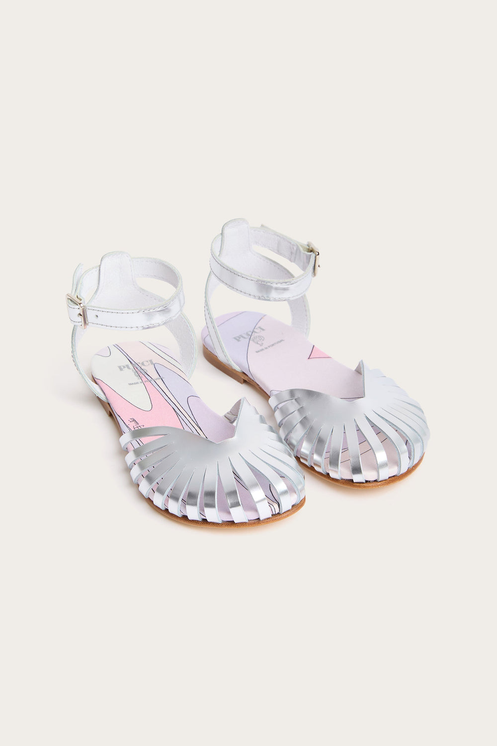 Pucci Leather Ballerina Sandals
