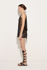 Pucci Asymmetrical Embroidered Foulard Dress