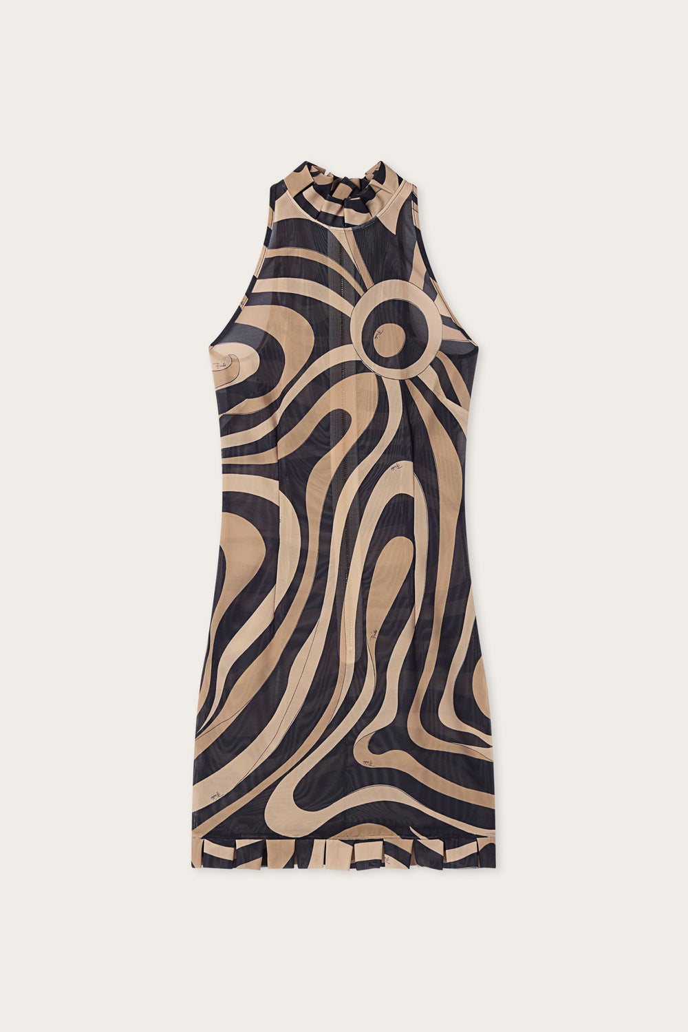Pucci Marmo Print Dress with Ruffle Details
