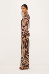 Pucci Marmo Print Tulle Dress