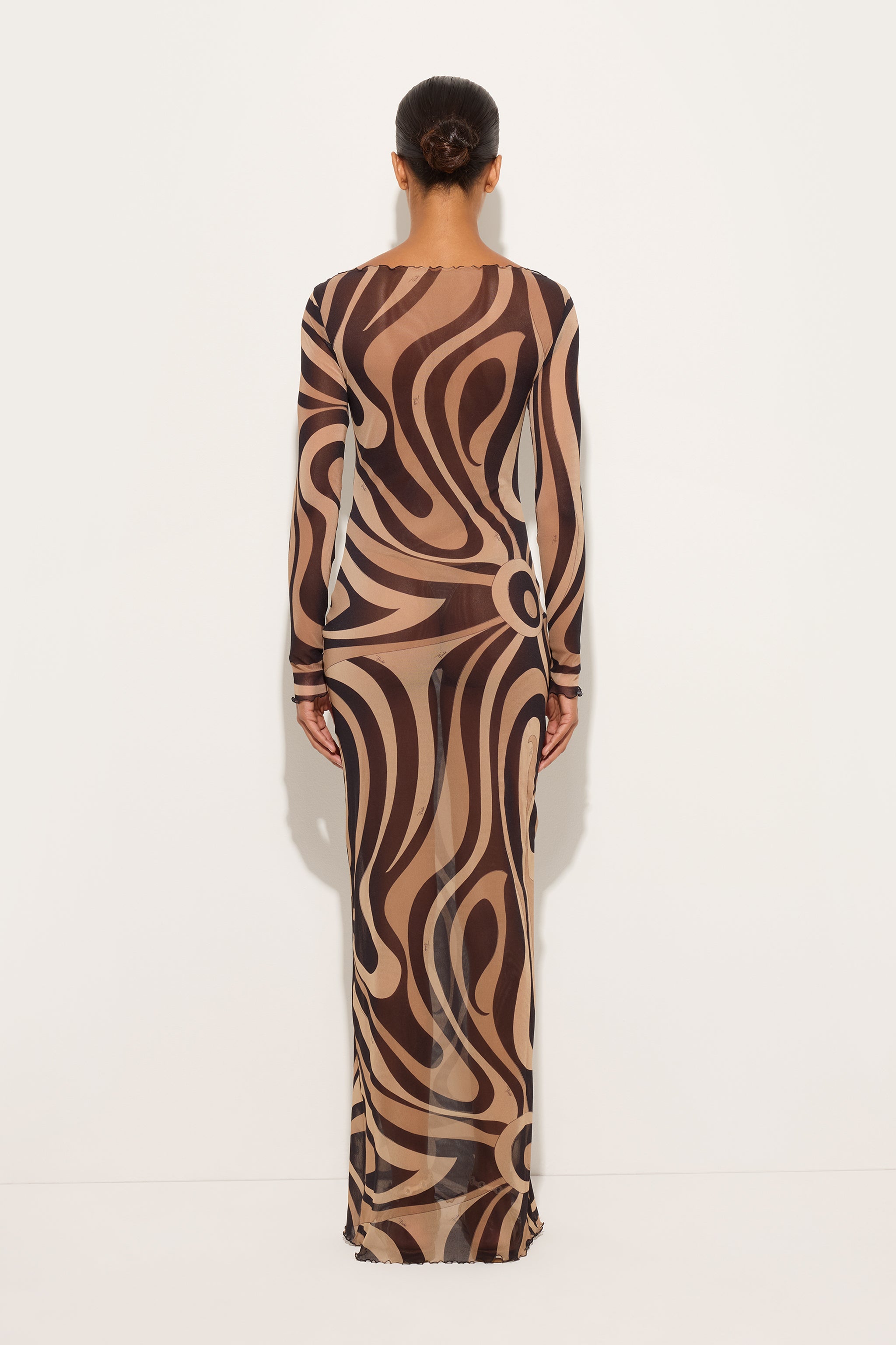 Pucci Marmo Print Tulle Dress