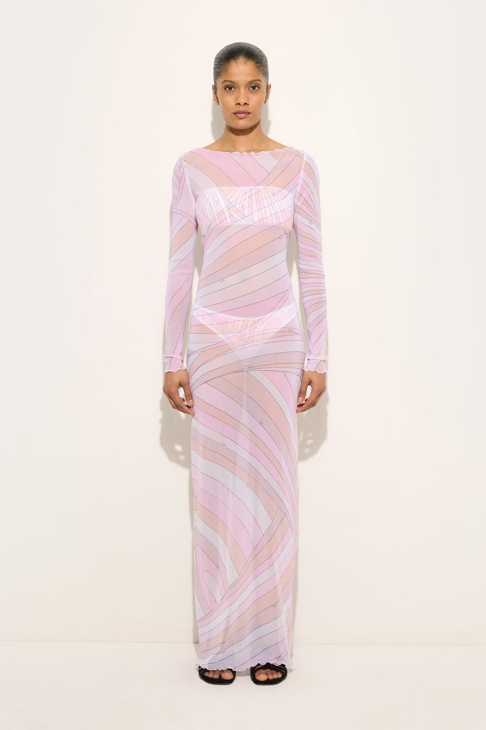 Pucci Iride Print Tulle Dress