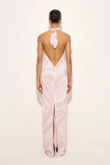 Pucci Iride Print Draped Neckline Dress