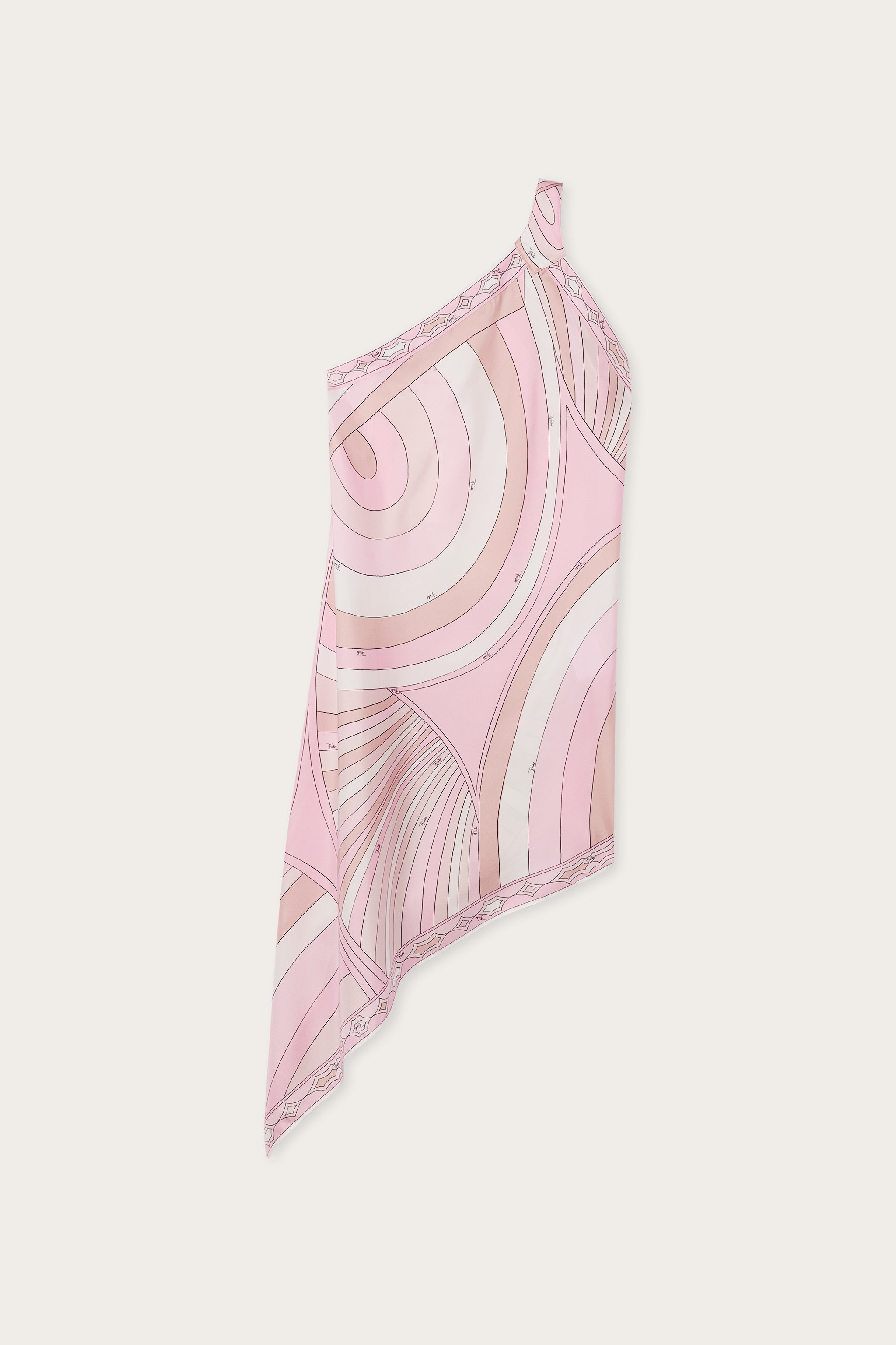 Pucci Iride Print Asymmetrical-Cut Dress