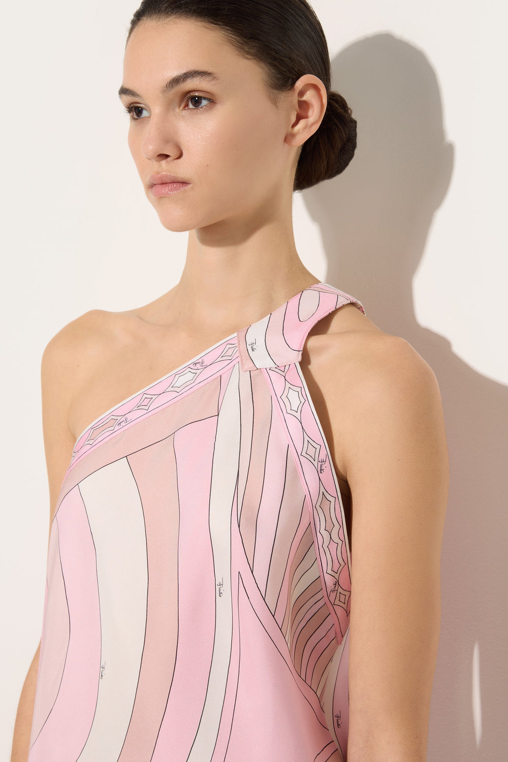 Pucci Iride Print Asymmetrical-Cut Dress