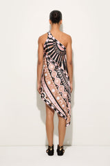 Pucci Soleil Print One-Shoulder Silk Dress