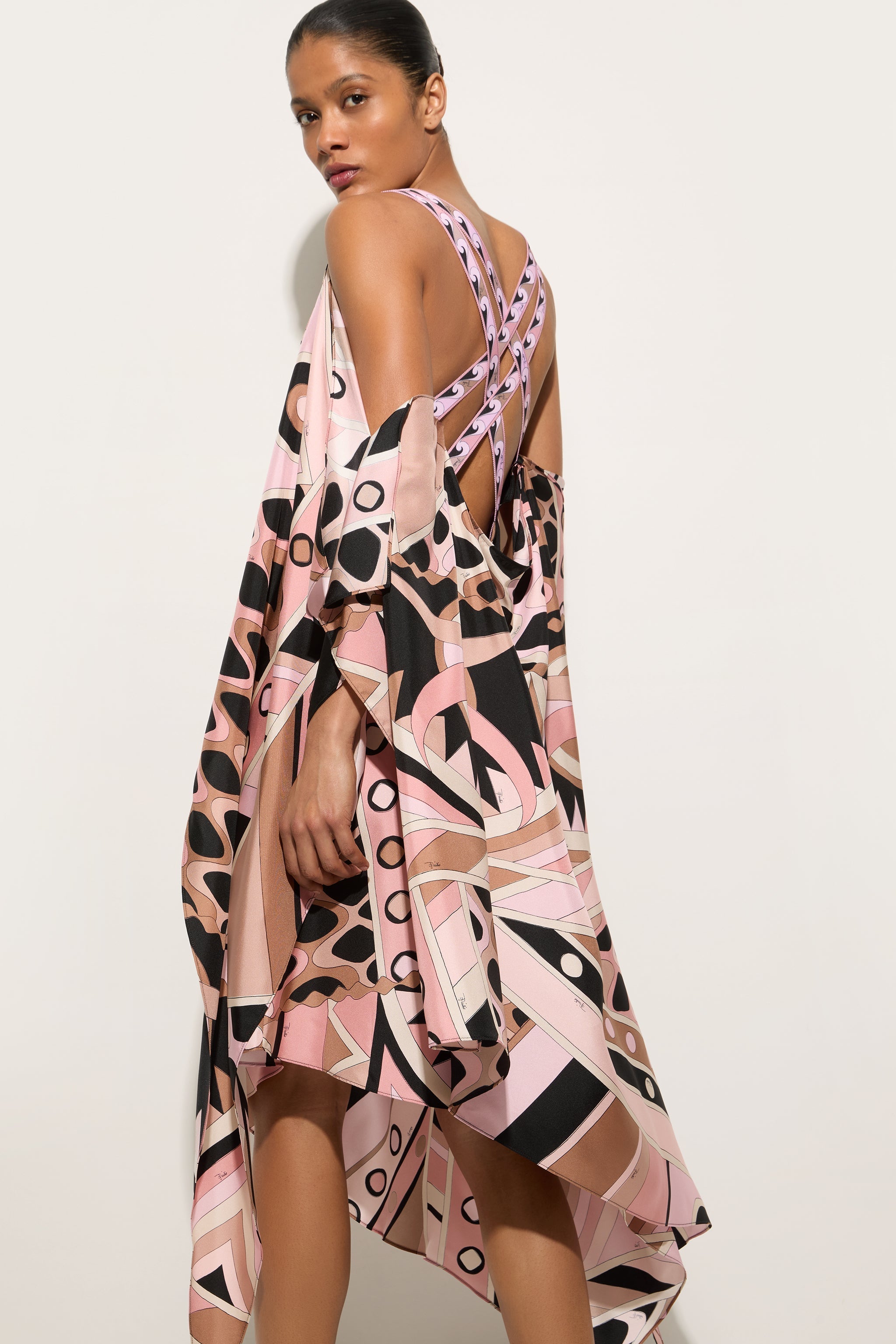 Pucci Vivara Print Silk Dress