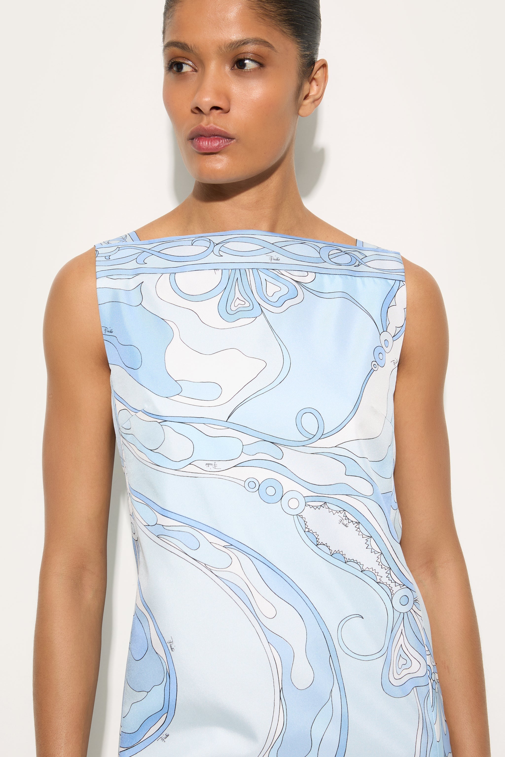 Pucci Orchidee Print Silk Dress