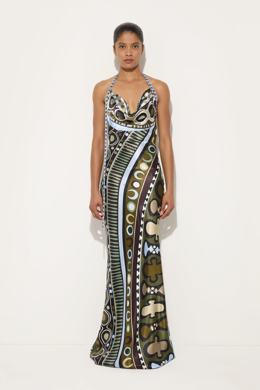 Pucci Soleil Print Satin Dress