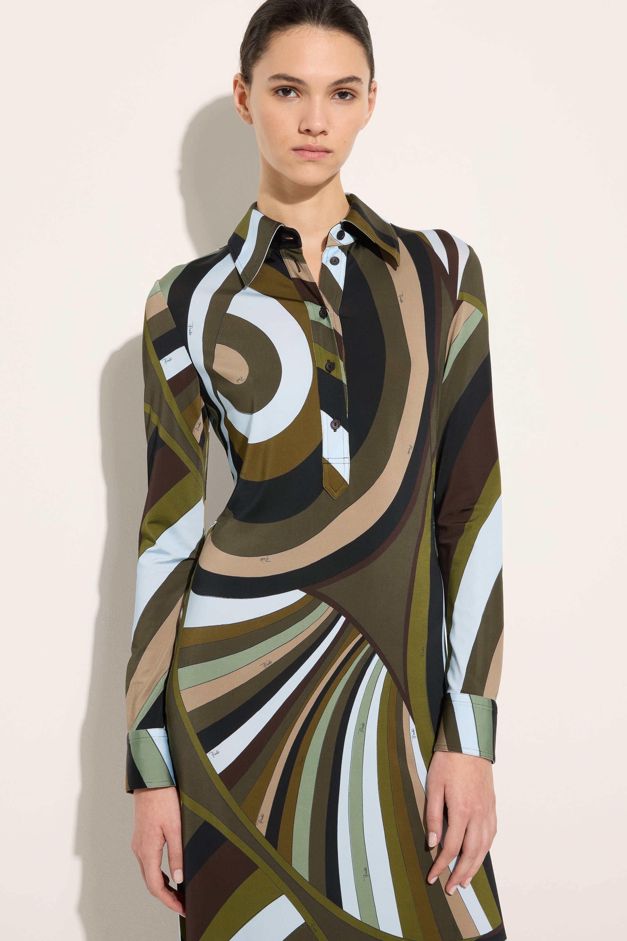 Pucci Iride Print Chemisier Dress