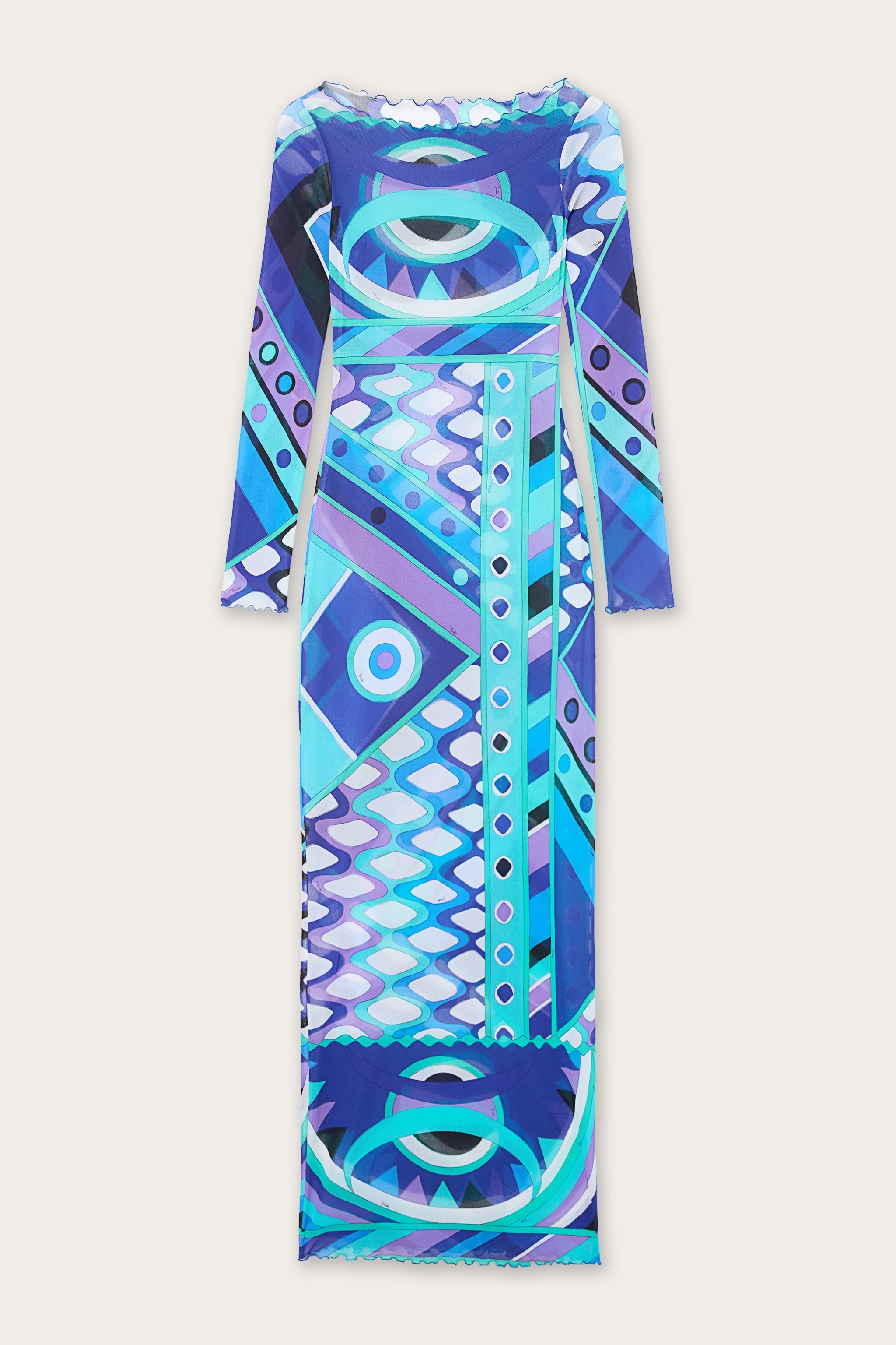 Pucci Vivara Print Tulle Dress