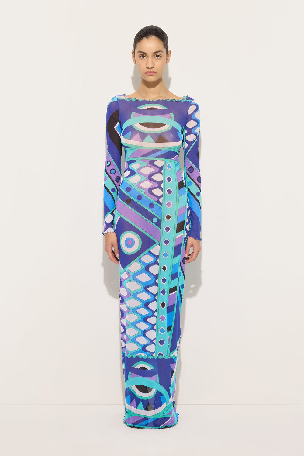 Pucci Vivara Print Tulle Dress